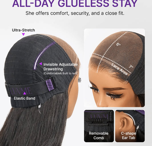 13*5 transparent lace closure unit